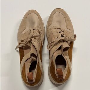 Vince Women’s Suede & Leather Casual Sneakers - Beige/Tan